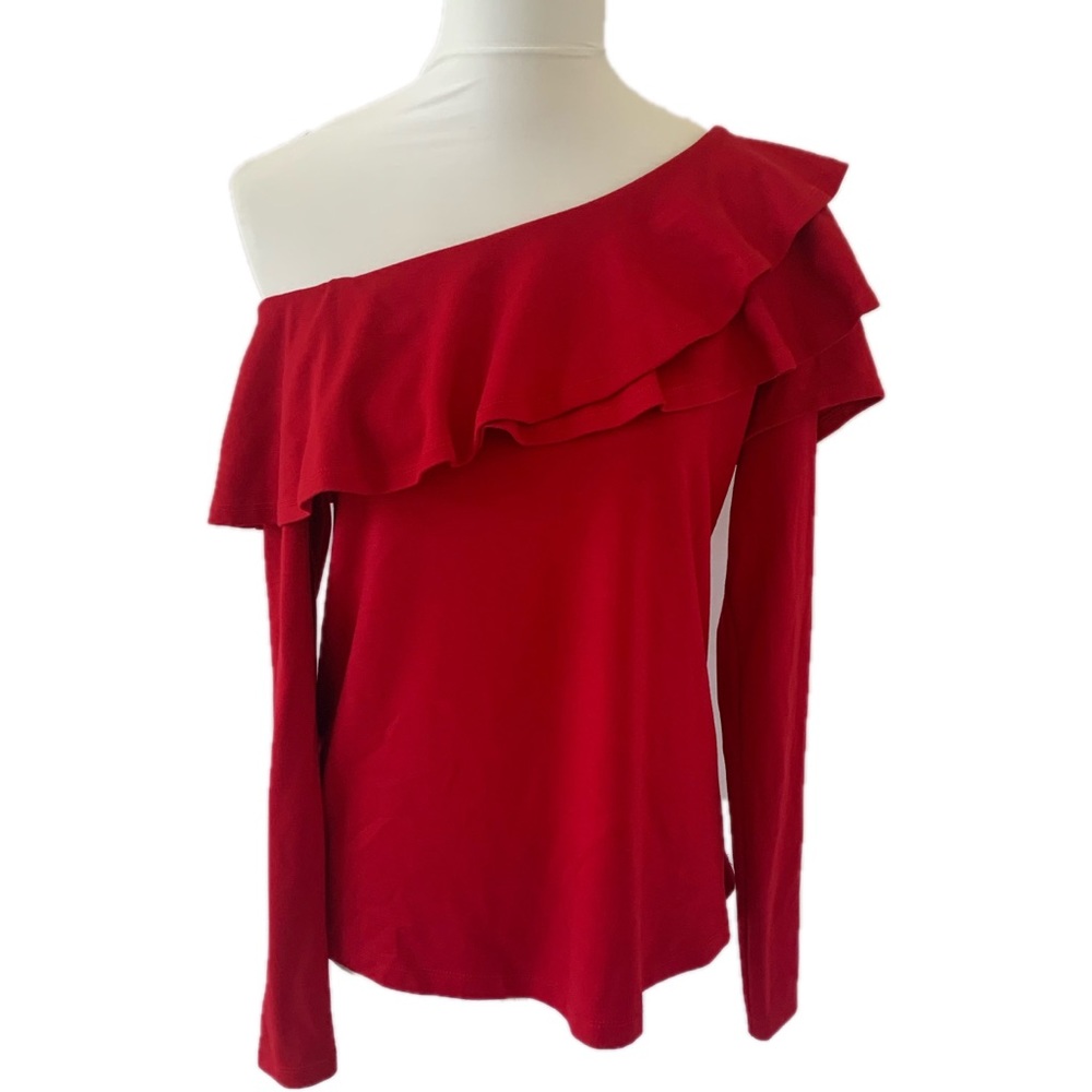 Gibson Off the Shoulder Ruffled Blouse